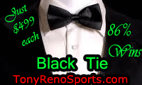 Put on your best clothes because It is always a Black Tie Event with Tony Reno Personal Play Winner